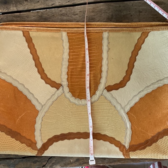 Vintage Carlos Falchi patchwork attaché - Picture 6 of 13